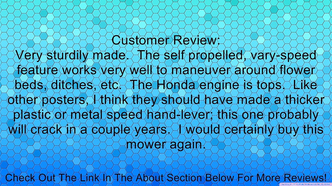 Husqvarna 961450009 HU700F 22-Inch 3-in-1 FWD High Wheel Mower Review