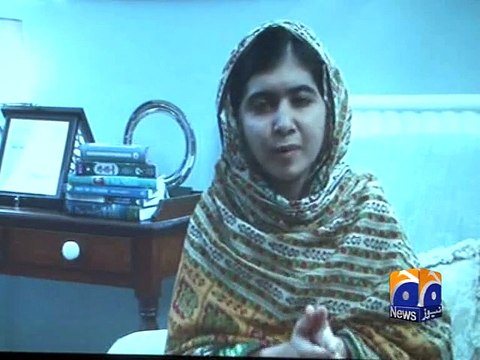 Malala addresses Nobel Peace Prize Celebration in Peshawar-Geo Reports-18 Nov 2014