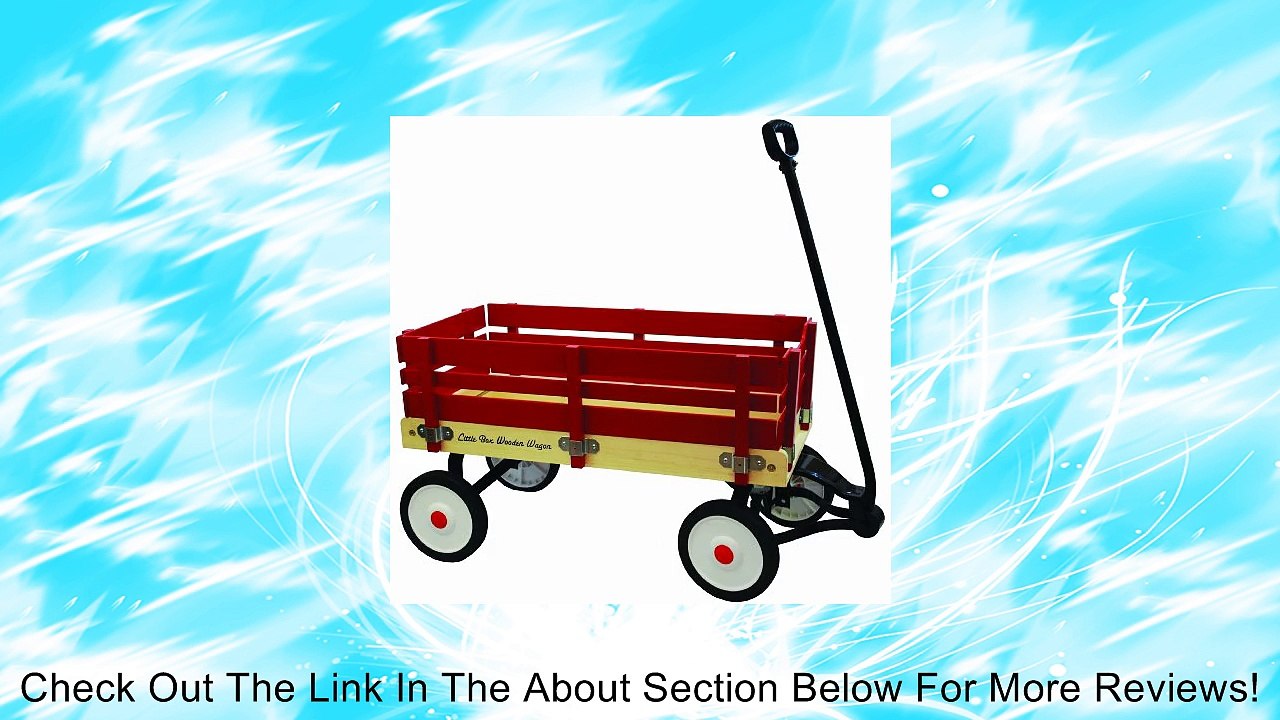 Grand Forward Little Box 34" Wooden Wagon, Red Review