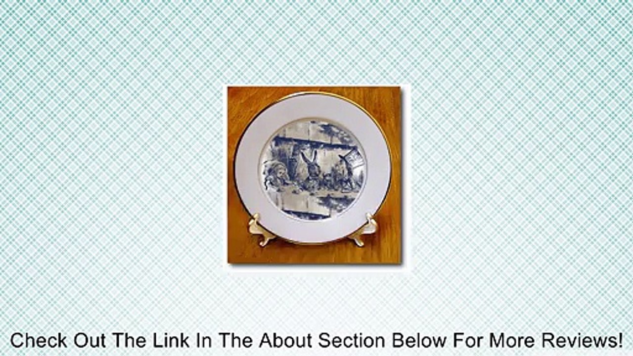 PS Vintage - Alice in Wonderland Tea Party with Mad Hatter - Plates - 8 inch Porcelain Plate Review