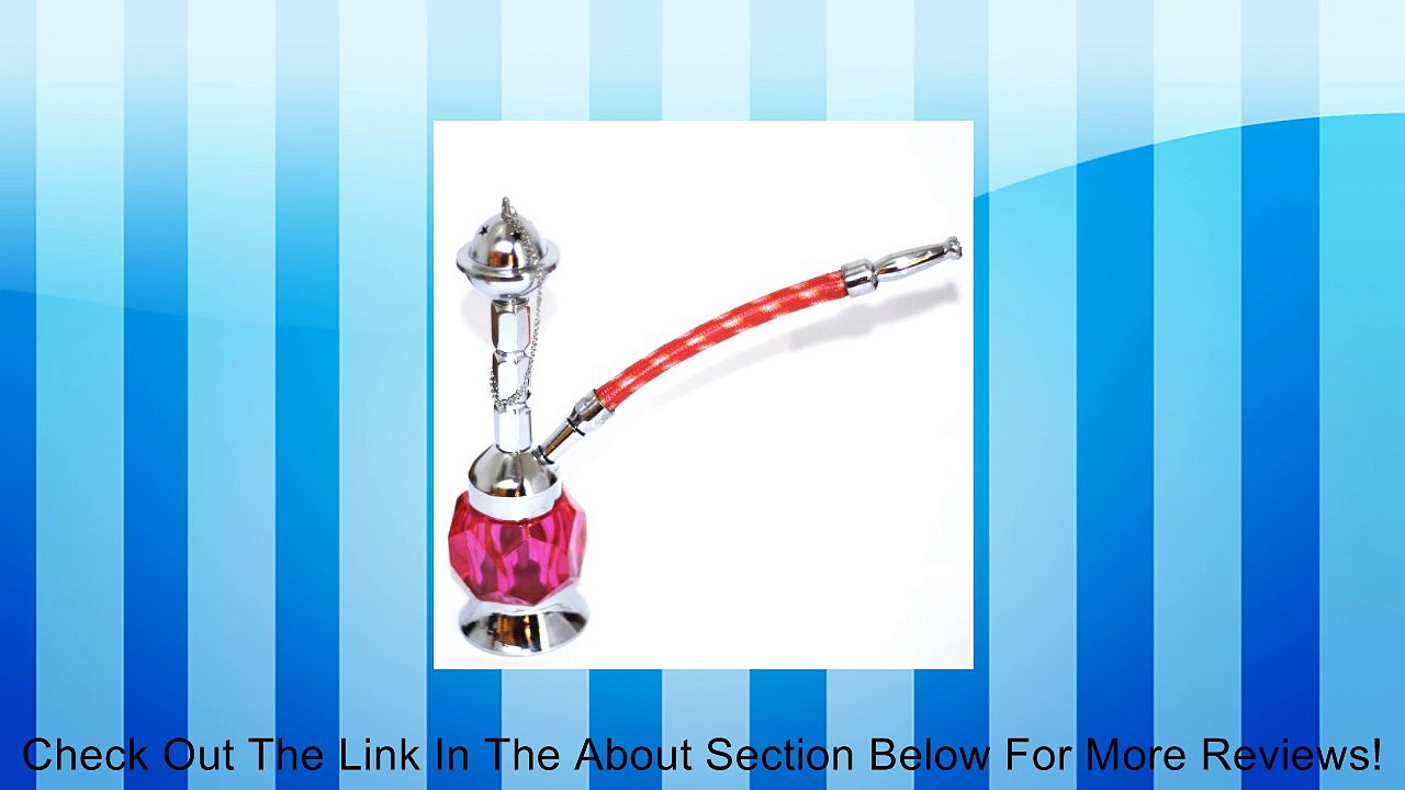 7" MINI Hookah Tobacco Shisha Pipe, Good Quality, very Portable (Red) Review