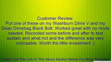 Mighty Mite Standard Style Roller Bridge Fits Les Paul - Black Review