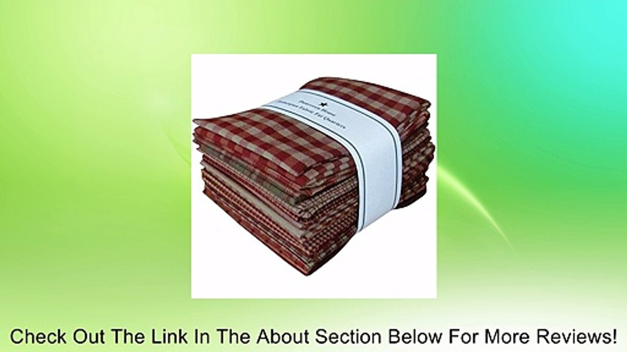 Fat Quarter Bundles-Red Homespun 12 pieces 18"X22"-Red Review