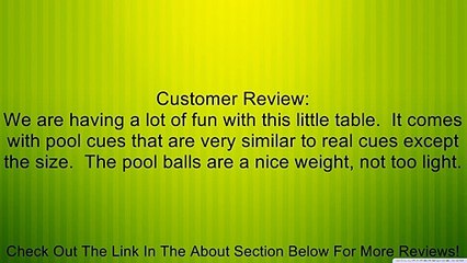 Mini Pool Table Review