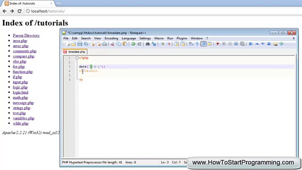 PHP Tutorial 19 - Date and Time (PHP For Beginners)