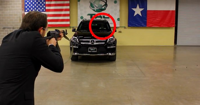 This Is What It's Like To Be Shot At With an AK-47 in a Mercedes-Benz!
