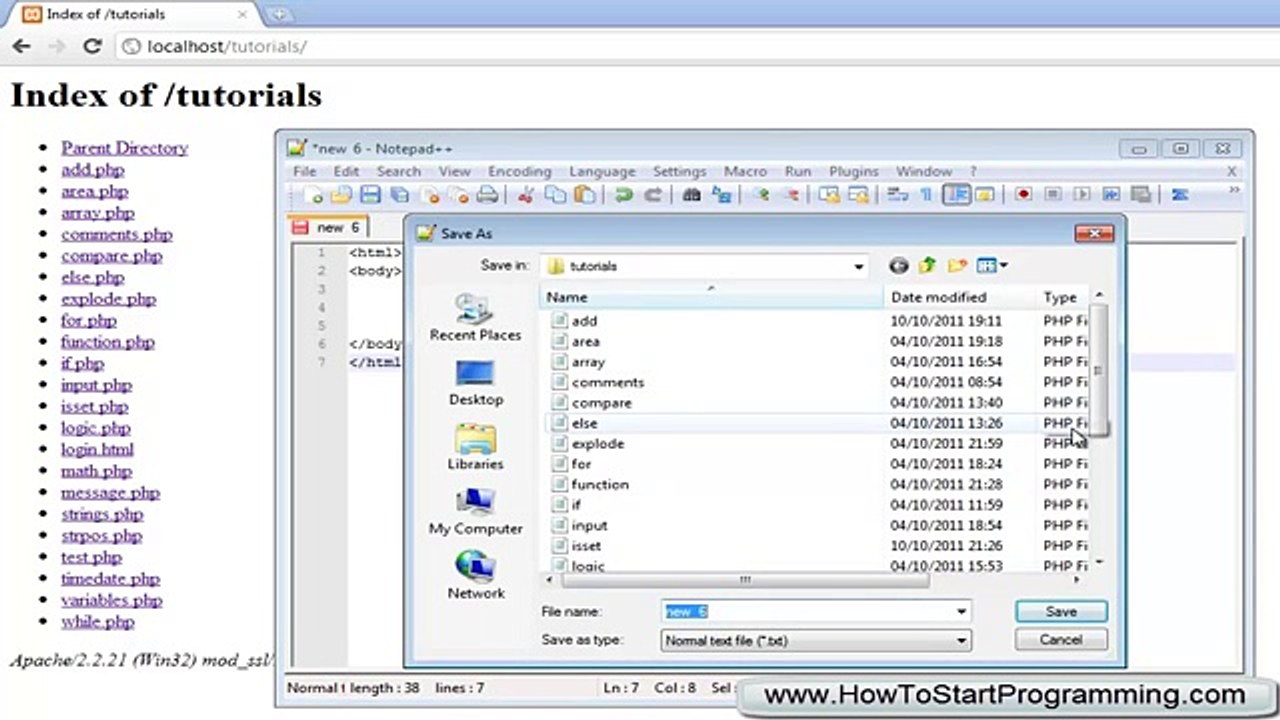 PHP Tutorial 23 - Embedding HTML And PHP (PHP For Beginners)