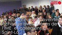 A Saint-Lô, Nils Tavernier échange avec collégiens et élèves de l'institut d'éducation motrice