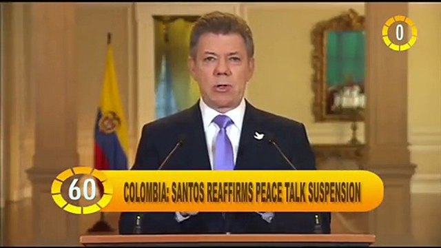 In 60 Seconds: Colombia Peace Process Still Suspended