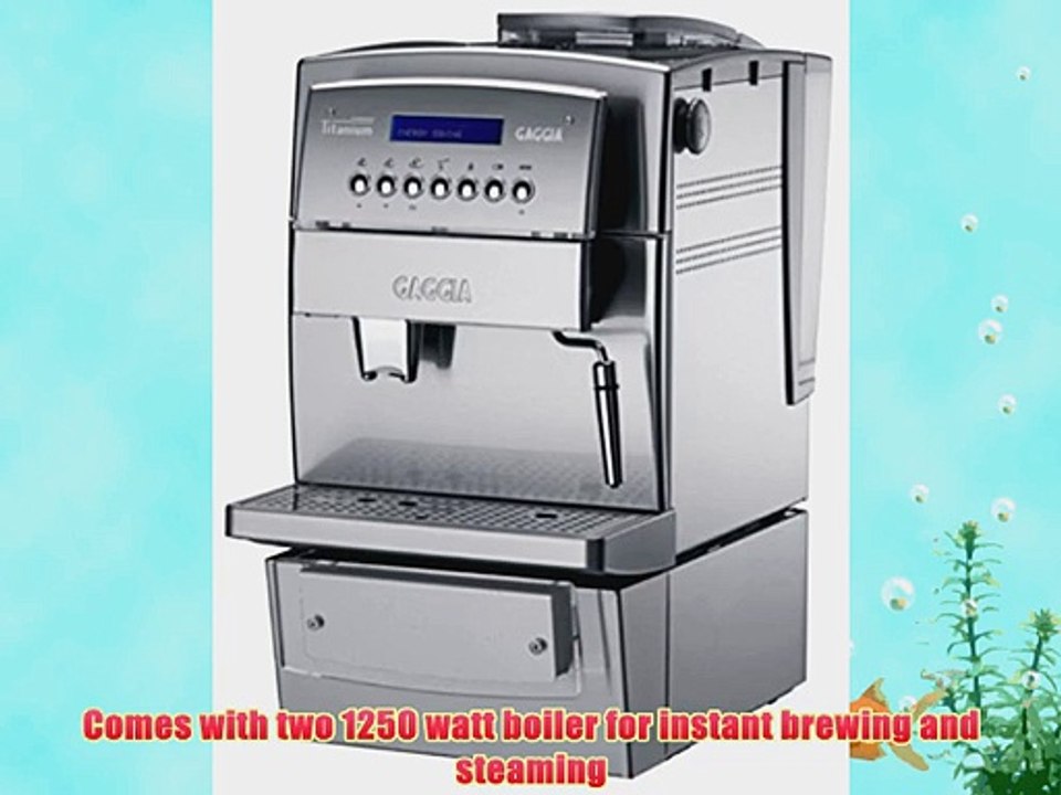 Gaggia Titanium Office 90650 Espresso Machine