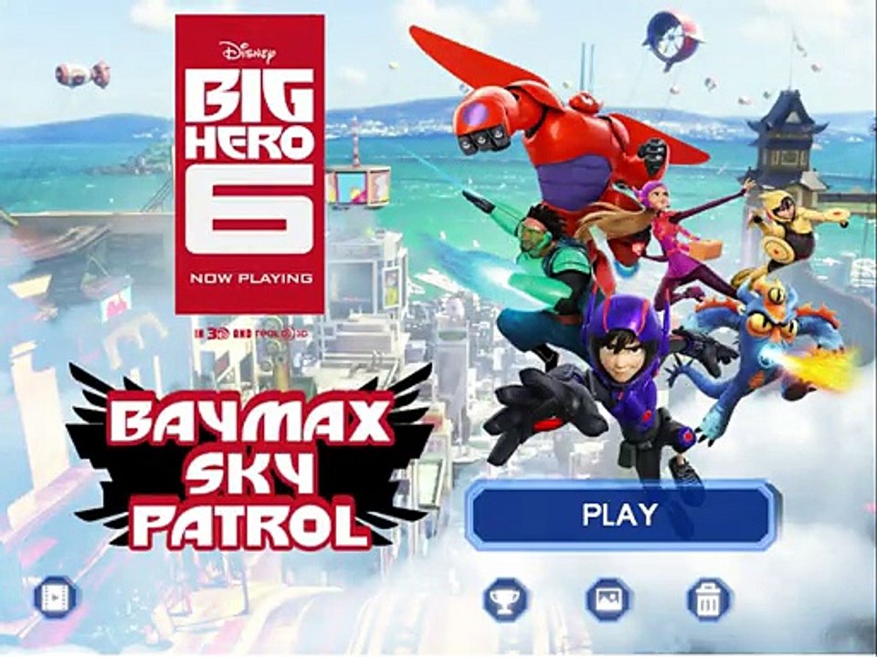 Big Hero 6 Baymax Sky Patrol Let's Play / PlayThrough / WalkThrough Part - Playing AS Baymax
