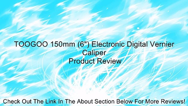 TOOGOO 150mm (6 ) Electronic Digital Vernier Caliper Review