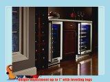 Marvel MPRO3WCMBSLR 15Inch Professional Wine Cellar with Framed Glass Right Hinge Door with SS