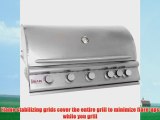 40 5Burner BuiltIn Gas Grill with Rear Infrared Burner Gas Type Propane