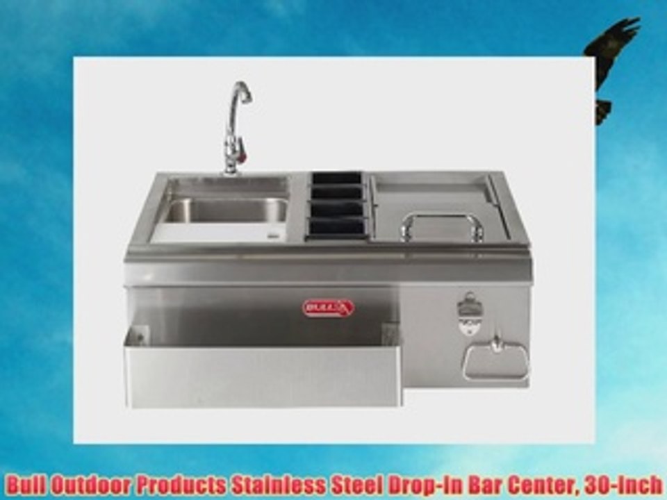 Bull Outdoor Products Stainless Steel DropIn Bar Center 30Inch