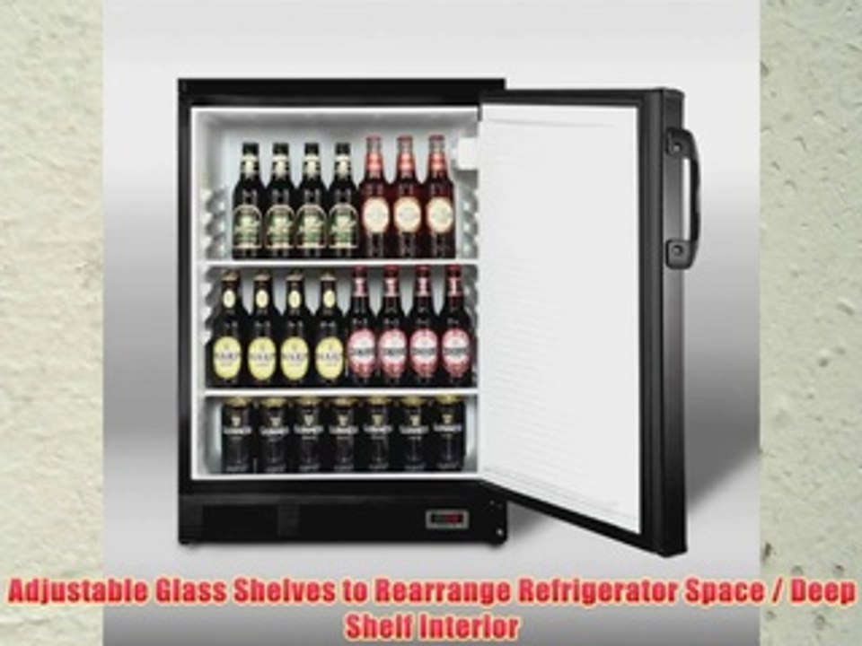 Summit Appliance FF7L Series Beer and Wine Cellar With Black Cabinet