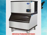 Manitowoc ID0303WB170 300 Lb WaterCooled Full Cube Ice Machine w Storage Bin
