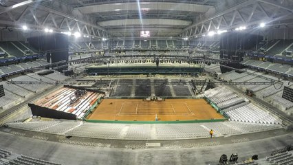 Coupe Davis 2014 : le stade Pierre-Mauroy à l'heure de France-Suisse