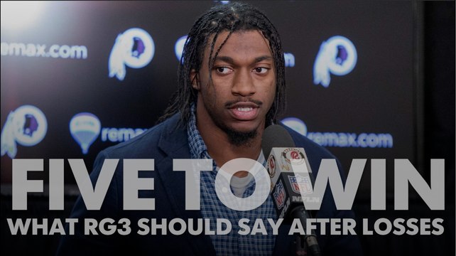 What RG3 should say at press conferences