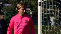 Croat Ivan Rakitic returns to Barcelona training