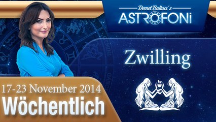 Tải video: Zwilling, Wöchentliches Horoskop,  17-23 November 2014