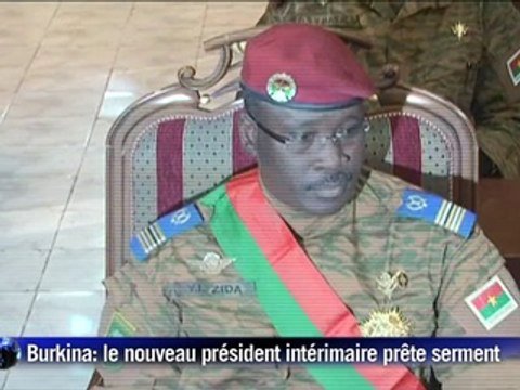 Burkina: le nouveau président intérimaire prête serment