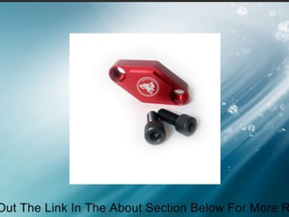 ATV Engineering ACC1-Ra Universal Yamaha Suzuki Honda Kawasaki Parking Brake Block Off - Red Review