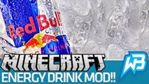 RED BULL IN MINECRAFT?!?? [Energy Drinks Mod] [60 FPS]