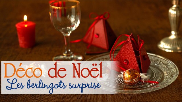 Déco de table pour Noël : les berlingots surprise pour les invités