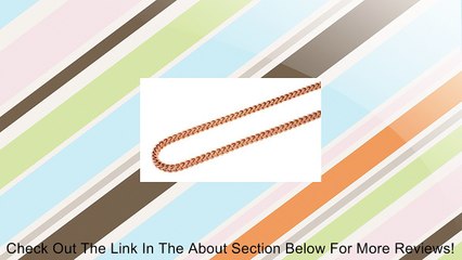 Men's Franco Rose Gold Plated Italy Silver Link Chain Necklace 24 26 28 30" 3MM Review