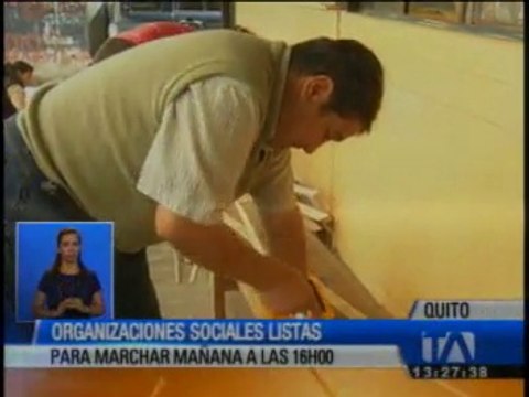 Organizaciones sociales están listas para la marcha de mañana