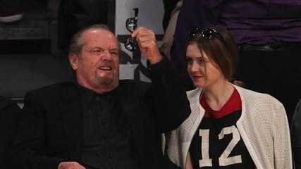 Jack Nicholson Almost Falls Asleep Watching the Lakers Lose