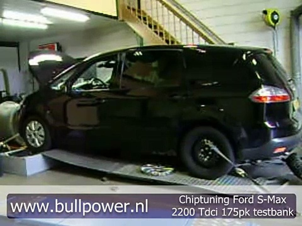 Chiptuning Ford S-max 2200 Tdci 175pk testbank Bullpower