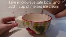 DIY: Make a cake from melted ice cream