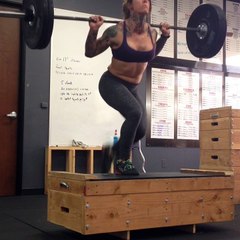 Barbell step ups set 1 of 3