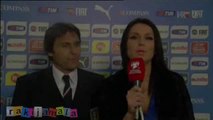 Mila Horvat i Antonio Conte nakon utakmice Italija - Hrvatska