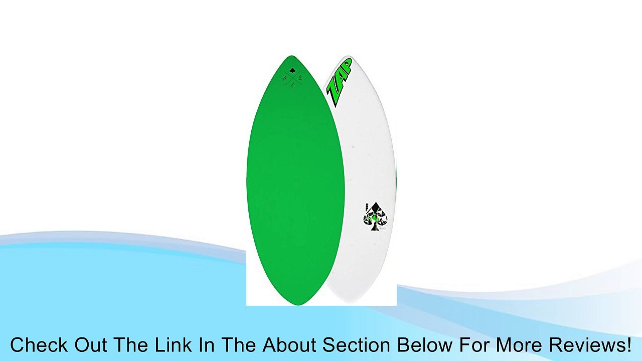 Zap Ace Skimboard 52x20.25 Green Bottom Review video Dailymotion