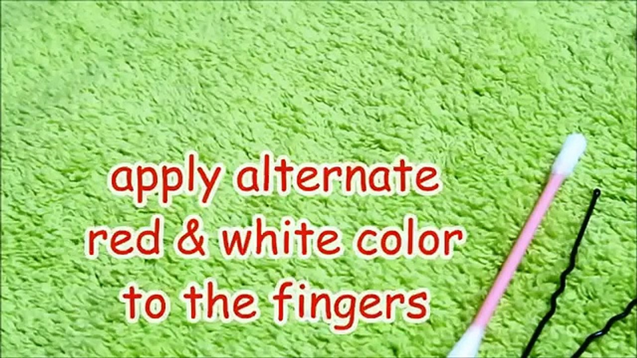 Simple Nail art design using dots - Polka dots Nail art design tutorial