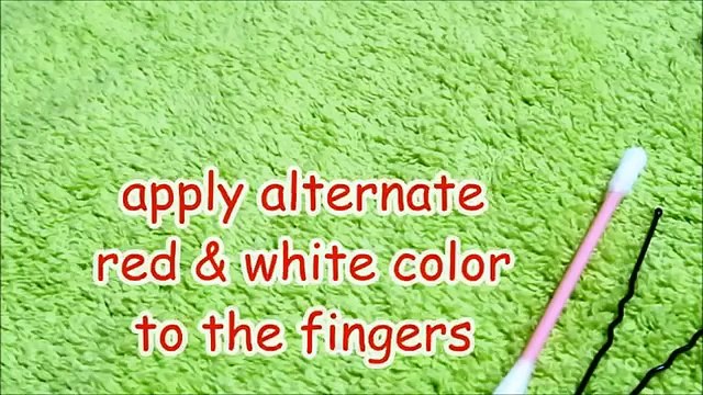 Simple Nail art design using dots - Polka dots Nail art design tutorial