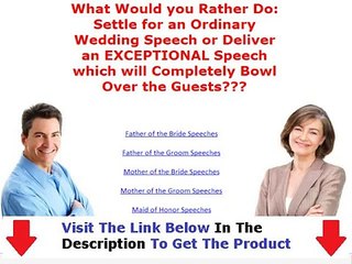 Wedding Speeches For All Get  Bonus + Discount