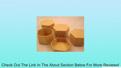 Darice Paper Mache Decoupage "4 Piece Mini Hexagon Box" Review