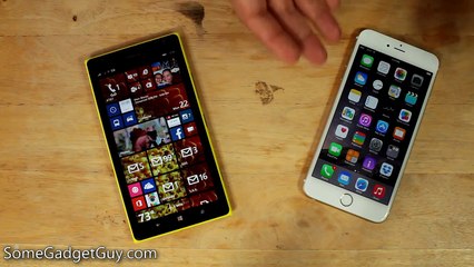 Télécharger la video: Phablet Fight  iPhone 6 Plus vs Nokia Lumia 1520