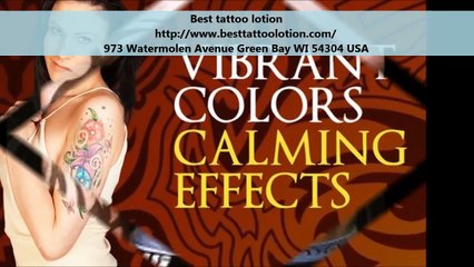 Best Tattoo Lotion : Tattoo Aftercare Products