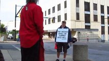 Calling men to Repentance Downtown Akron