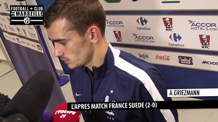 Griezmann: "Il y a de grands supporters au Vélodrome"
