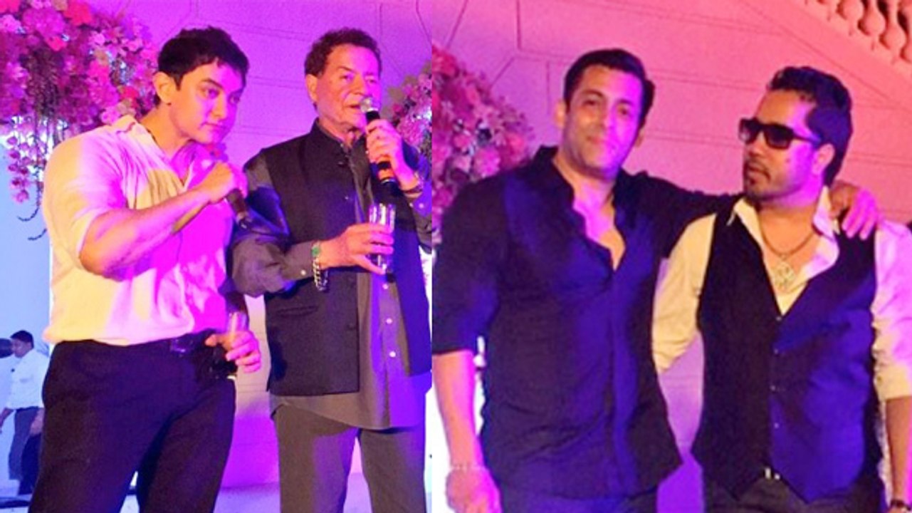 Salman Khan Sings With Aamir Khan At Arpita Khan Wedding