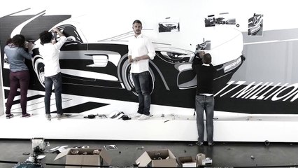 Mercedes tasarımcılarının hazırladığı 17 Milyon facebook beğeni teşekkürü