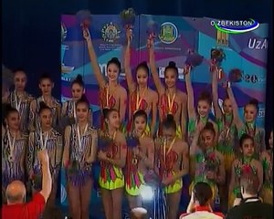 Lola Karimova at Tashkent congress of International Gymnastics federation