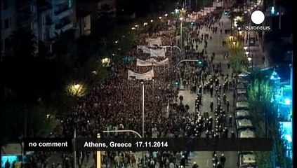 Minor disturbances at Greek uprising anniversary