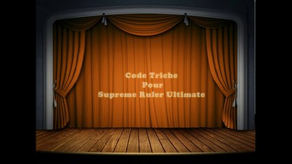 Code Triche Pour Supreme Ruler Ultimate PC 2016
